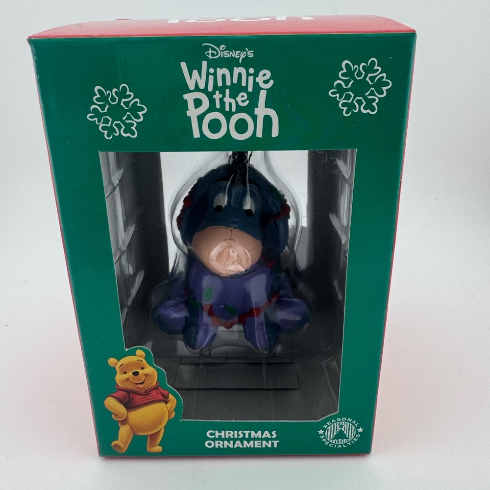 Disney Winnie the Pooh Eeyore Christmas Ornament - Purple and Blue New Vintage